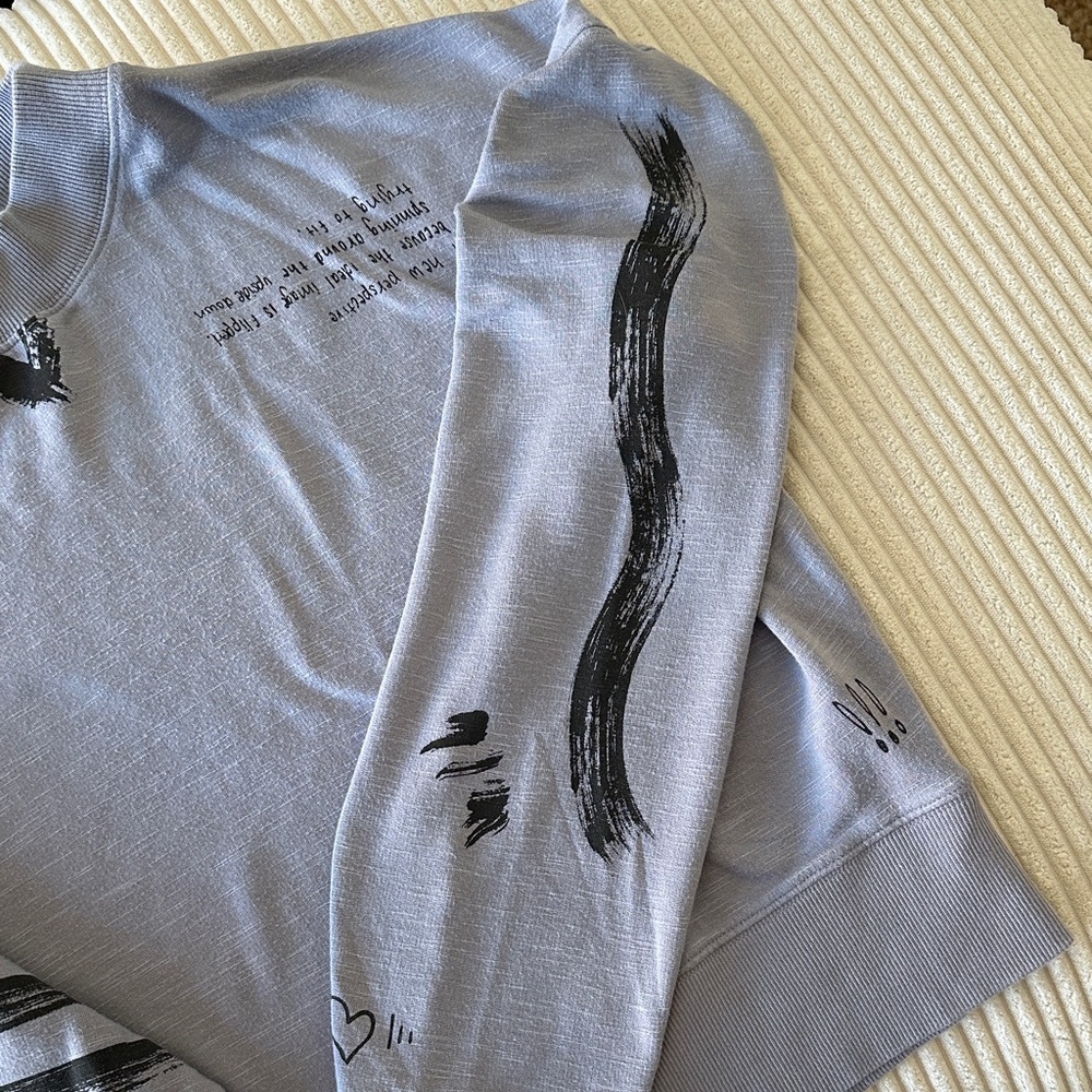 Fabletics Frankie Gray Graphic Pullover Sweatshir… - image 8